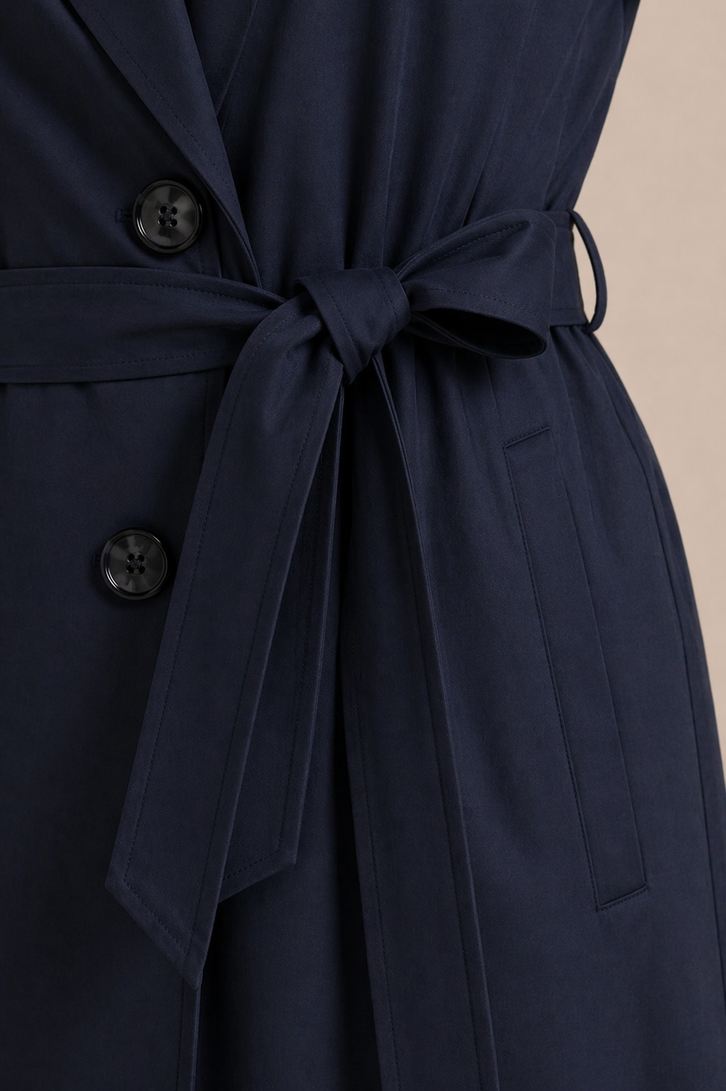 Long Belted Trench Coat