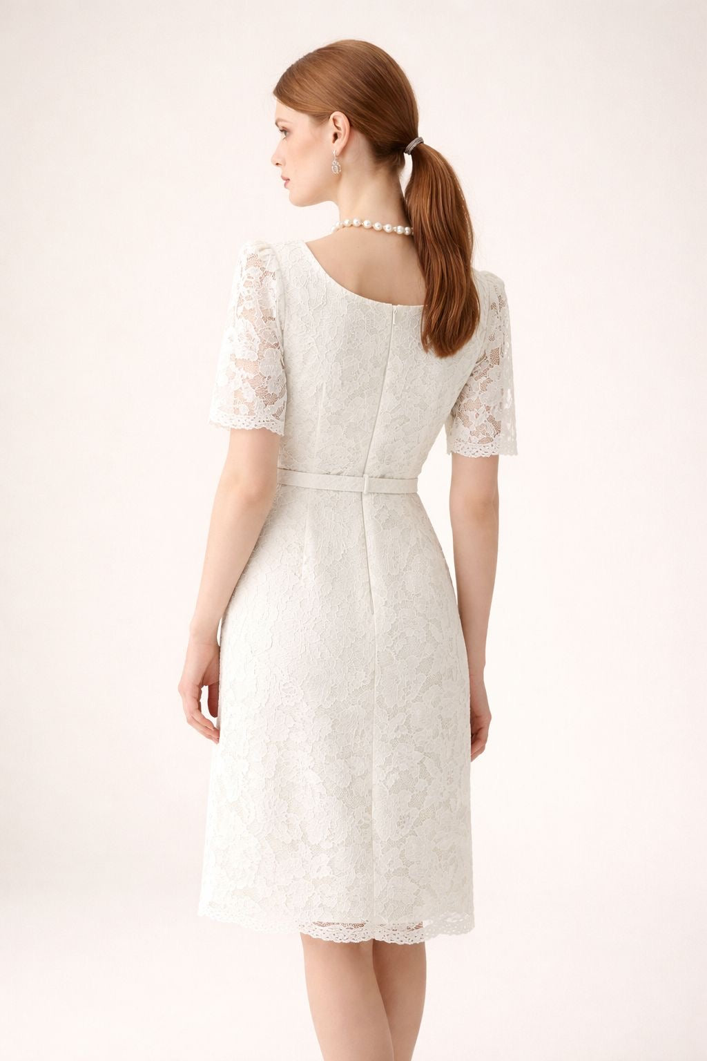 Short Sleeve Lace Dress