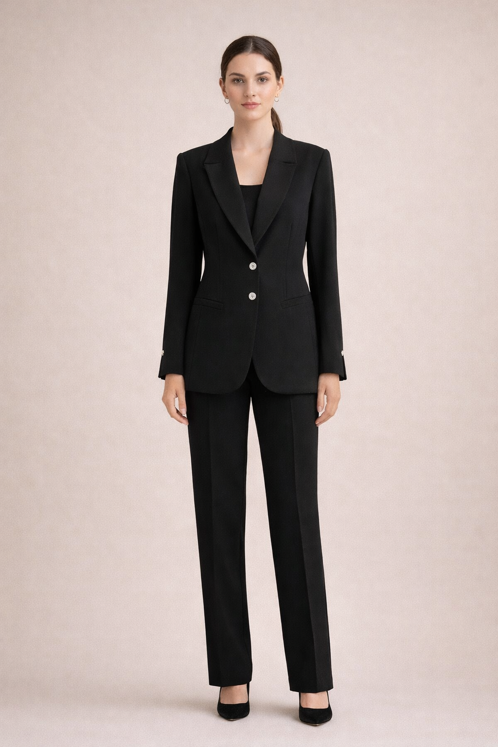 Elegant Two Button Tailored Suit