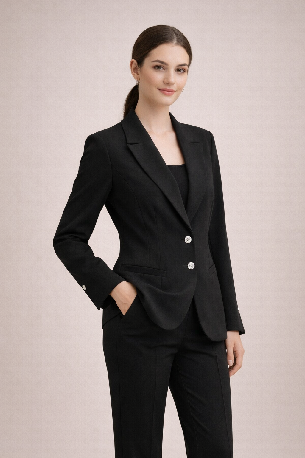 Elegant Two Button Tailored Suit