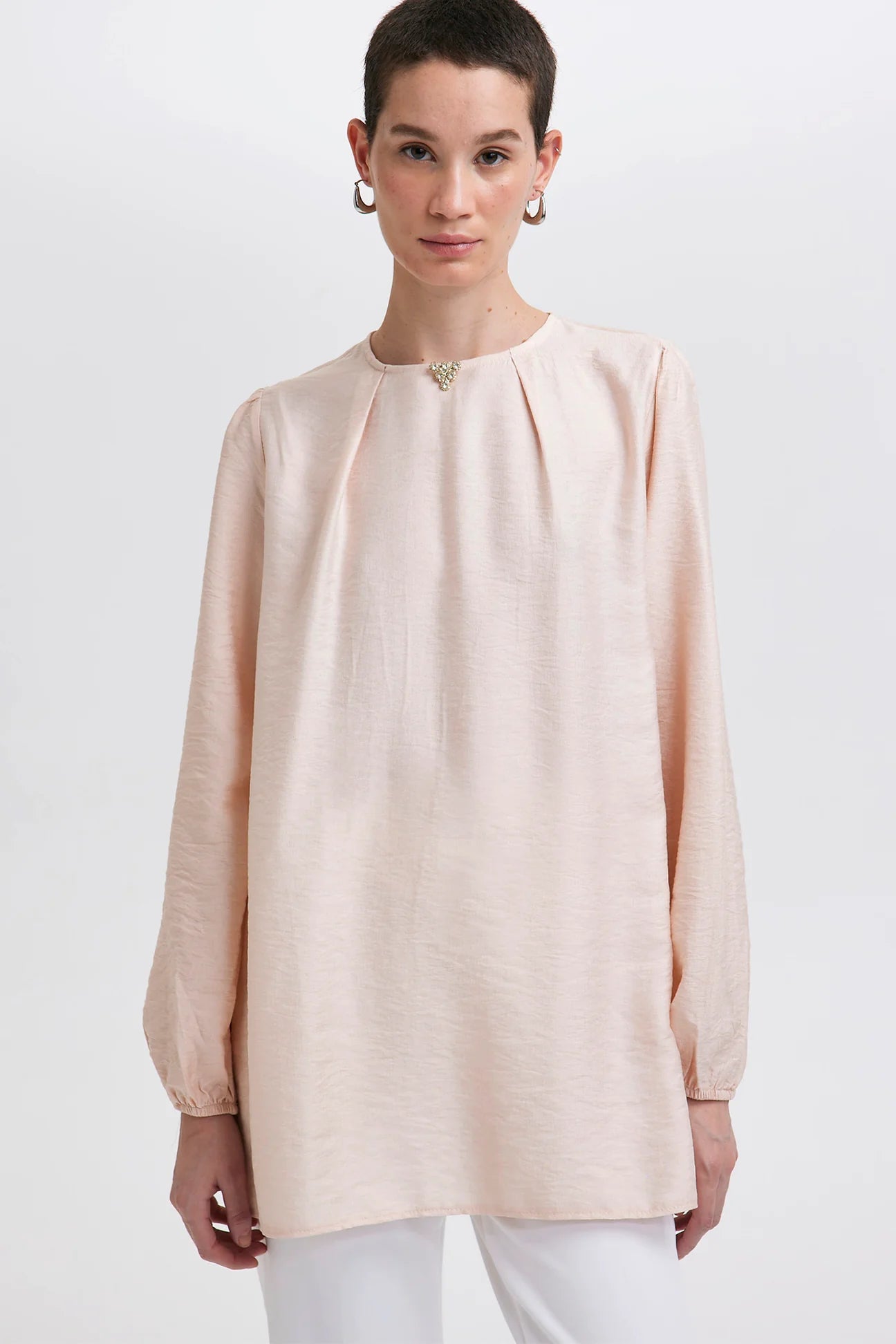 Button Detailed Tunic