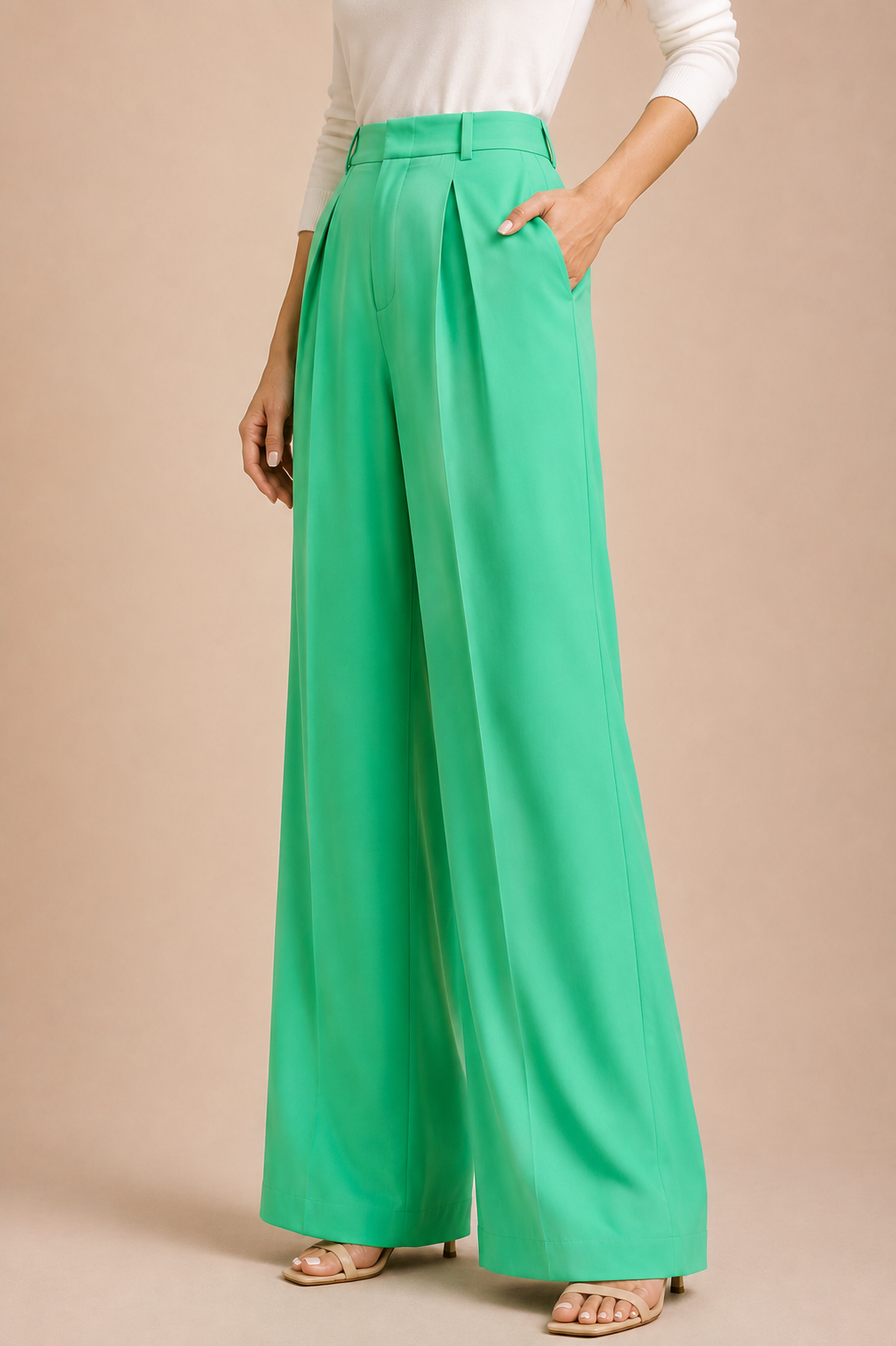 Satin Wide Leg Pants